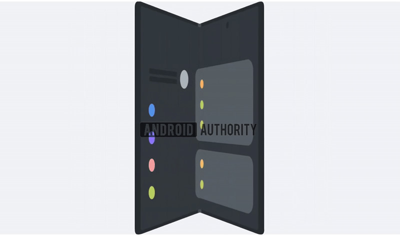 サムスンは大型画面を備えた初の折りたたみ電話「Wide Fold」をデモンストレーションしています。