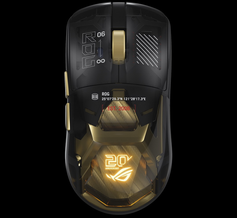 アスウスはゲーム用マウスROG Harpe II Extreme Edition 20を発売しました。透明なケース、金メッキ、価格は$260です