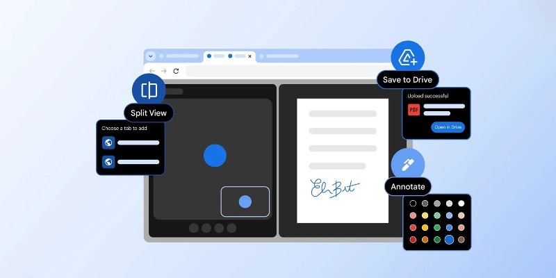 Chromeは今や使いやすくなりました：ブラウザに分割画面とPDFへのメモ機能が追加されました