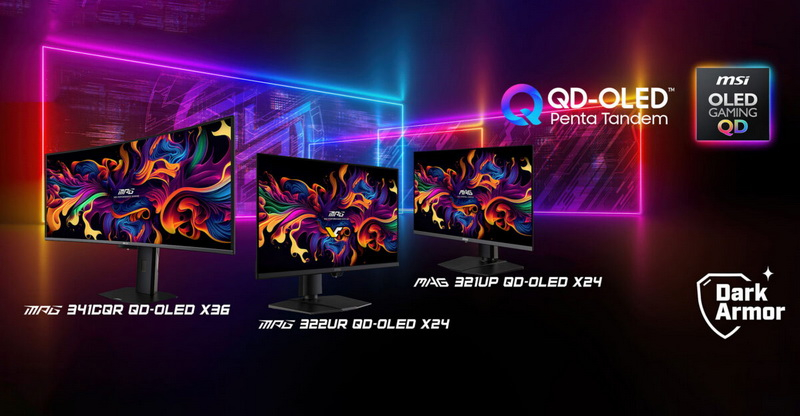 MSIはSamsungのQD‑OLED Penta Tandemパネルをゲームモニターに採用しています