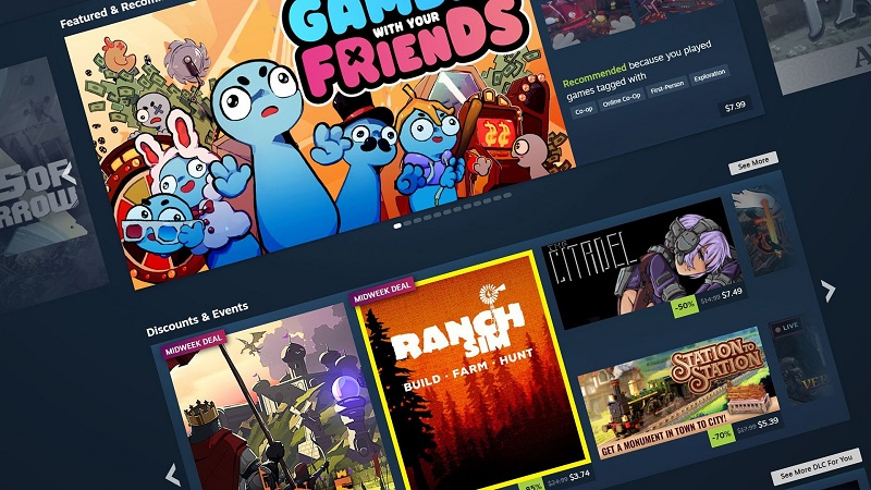 Steamはメインストアページの外観を更新し、Valveがインターフェースを拡張しました