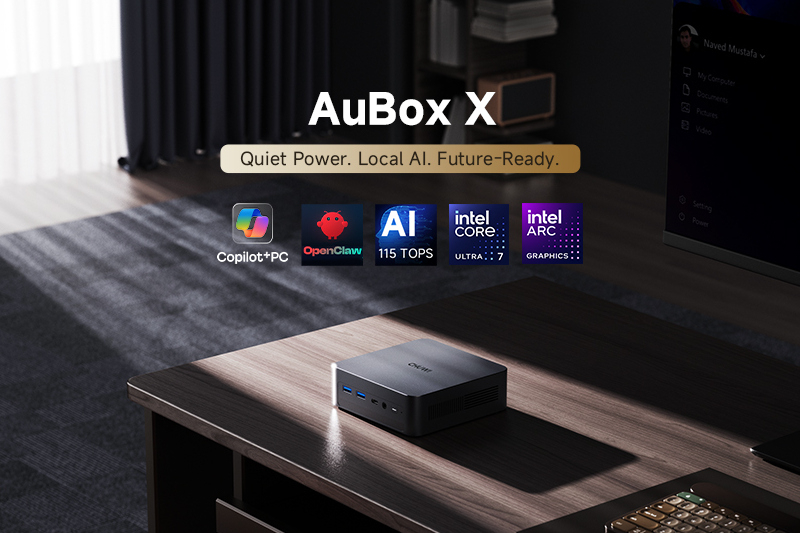 チュウイは、Intel Core Ultraプロセッサを搭載した新しいコンパクトPC「AuBox X」を発売しました