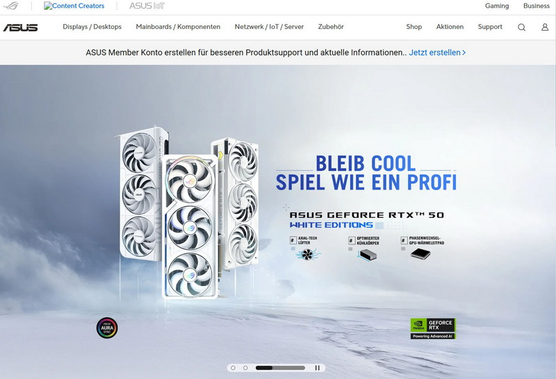 新しいドイツのAsusポータルが再び稼働しています：ドライバとBIOSのダウンロードが復旧しましたが、ノートパソコンやデスクトップPCのサポートはありません