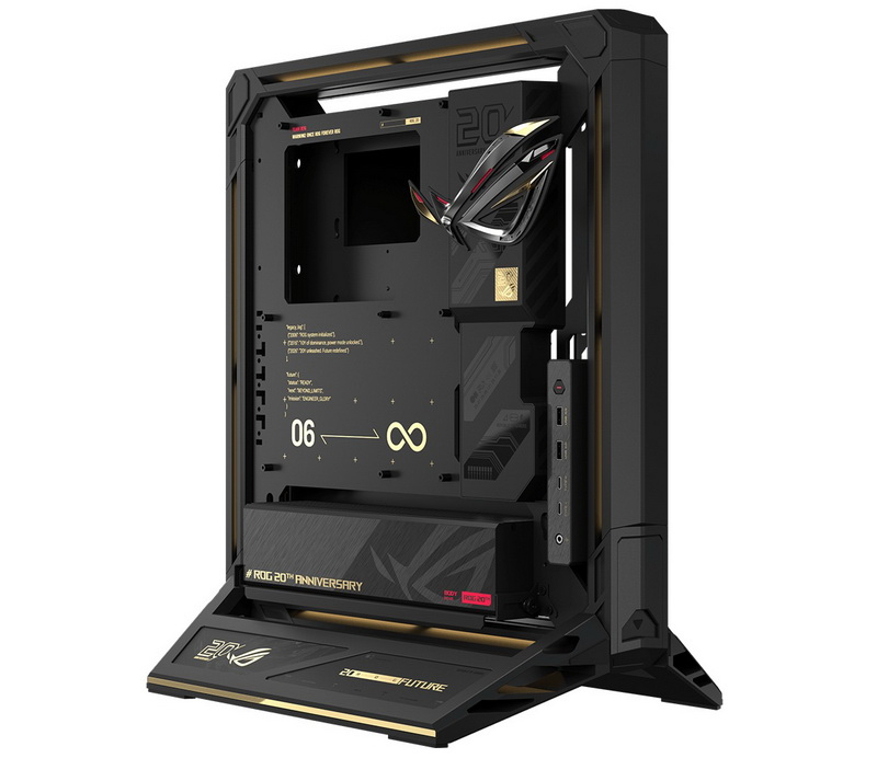 ASUSはクロスフロー風扇を搭載した新しいオープンケースROG GR20 Edition 20を発売しました