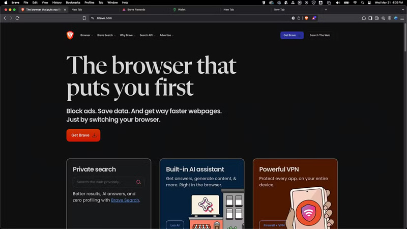 Braveの開発者は、ブラウザ設定を隠す機能に対して60ドルと評価しました。