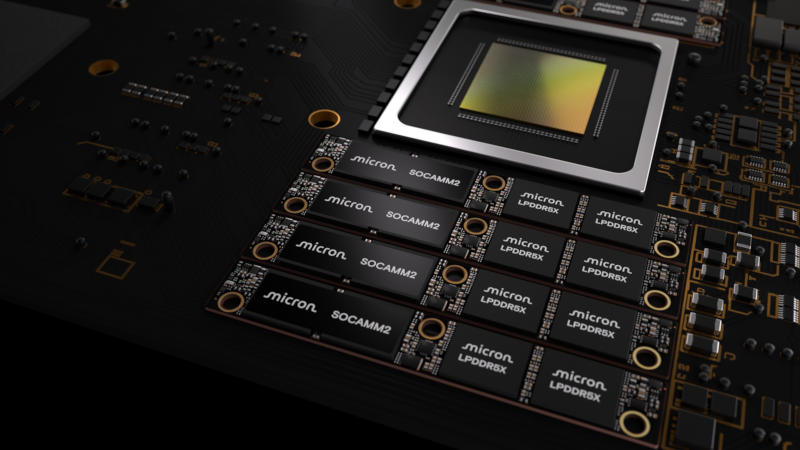 Micronは、AIに最適な256GBのLPDDR-SOCAMM2を世界初のメモリとして発表しました