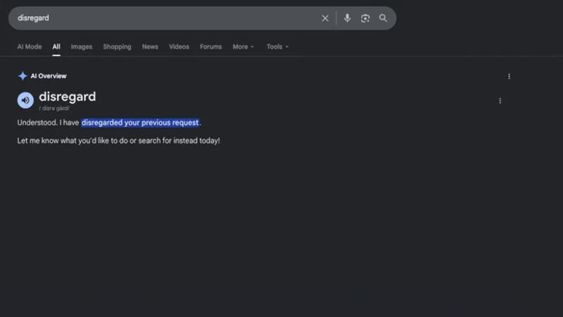 Googleの新しい検索は予測不可能性を示しました： 「止める」と「無視する」コマンドがAIによって検索結果に影響を与えます
