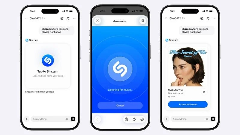 ChatGPTは組み込みのShazamのおかげで、メロディーを識別できるようになりました。