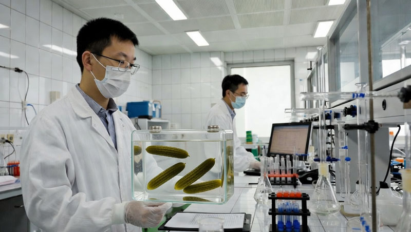 中国は完全にエコセーブ型のバッテリーを開発し、電解質がキュウリの塩漬けにも適していることを実証しました