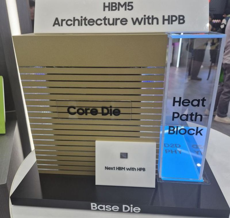 サムスンはComputex 2026でHBM5スタックのメモリプロトタイプを発表しました