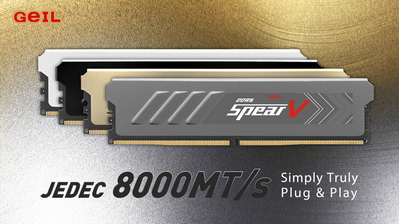 GeILは、標準モードで8000 MT/sのスループットを持つDDR5モジュールを発表しました