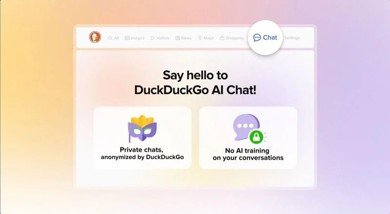 ダックダックゴーは、AIボットDuck.aiとの音声チャットを導入し、データのプライバシーを確保しています