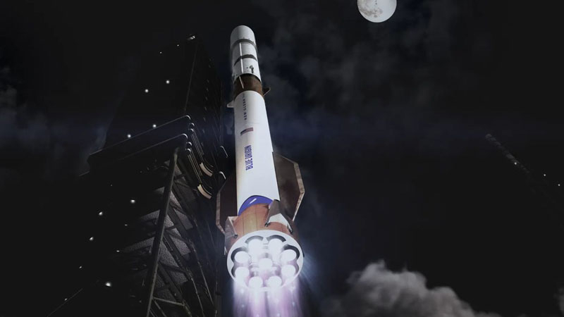 ブルーオリジンは、SpaceXを上回るために毎年100発の大型ニューグレンロケットを打ち上げる計画です