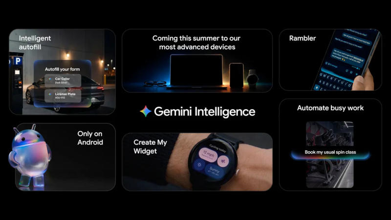 GoogleはGemini Intelligenceを発表しました。これはAndroidスマートフォン向けのGeminiの新しい進化段階です